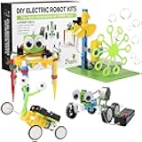 Electric Motor Robotic Science Kits for Kids (4-in-1), DIY STEM Toys Kids Science Experiment Kits,Building Educational Robotics Kit for Boys and Girls,Circuit Engineering Science Project Kits