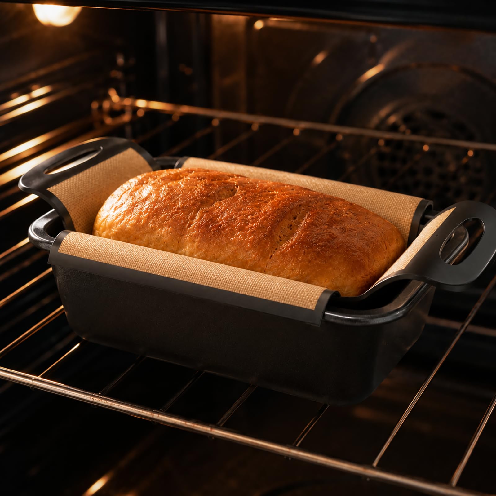 Tapis de Cuisson réutilisable pour pâtisserie avec intérieur en, détail du Cadre surélevé, Aide à la pâte à Pain pour Un Usage Domestique, Tapis de préparation de pâtisserie, Four réutilisable