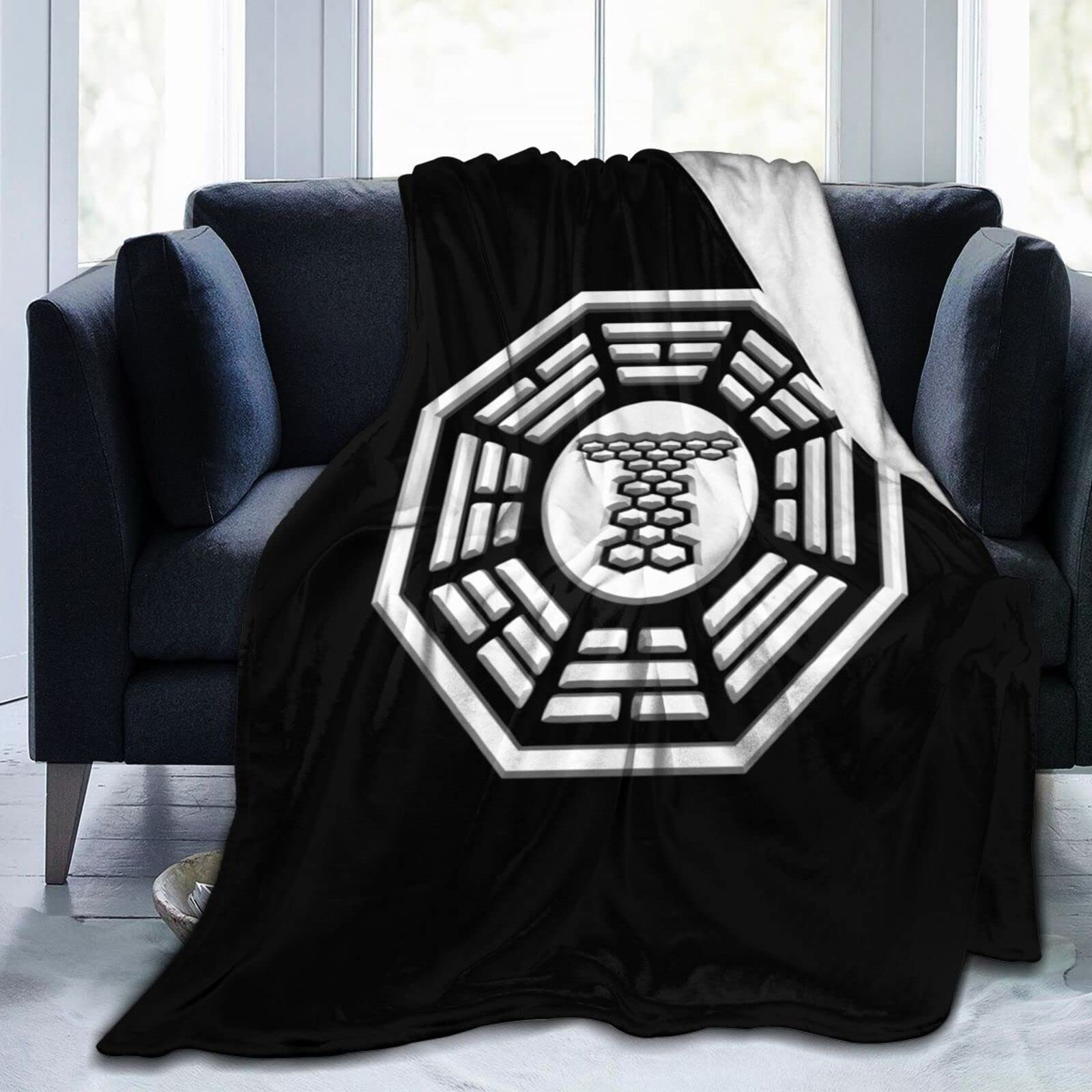 Yingd Soft Blanket Dharma Torchwood Flannel Blanket Super Soft Warm Lightweight Bed Throw Blanket For Home Sofa Couch 150X125cm