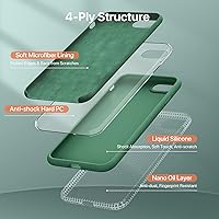 Vista 5 de Miracase Funda ultradelgada diseñada para iPhone SE 2022 (3ª generación)/iPhone SE 2020 (2ª generación)/iPhone 7/iPhone 8 con protector de pantalla