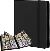 Vista 13 de Carpeta de tarjetas coleccionables con 9 bolsillos con cremallera, carpeta de colección de tarjetas con cubierta de poliuretano, 540 tarjetas, Rosa