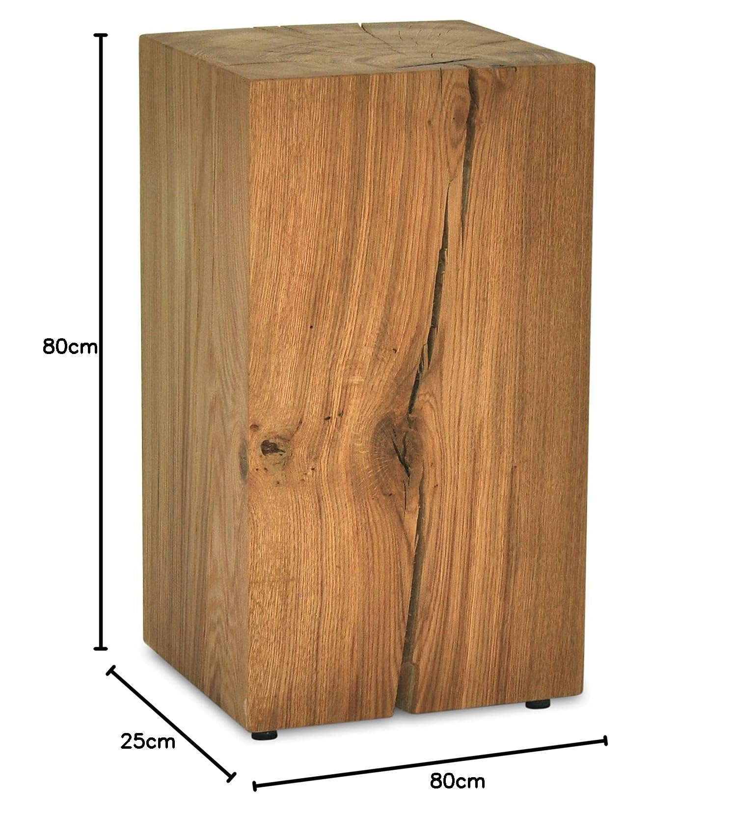 MS FACTORY Bloc De Chêne Massif - Cube En Bois - Rondin De Bois Bout De Canape Colonne De Decoration Support En Bois Table Basse Bois Piedestal Pour MS FACTORY Bloc De Chêne Massif - Cube En Bois - Rondin De Bois Bout De Canape Colonne De Decoration Support En Bois Table Basse Bois Piedestal Pour
