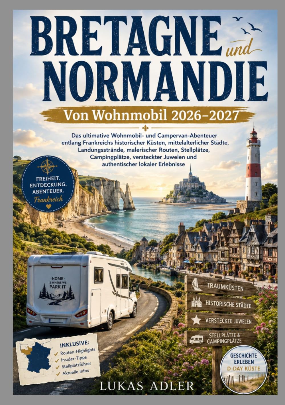 Bretagne und Normandie Von Wohnmobil 2026–2027: Das ultimative Wohnmobil- und Campervan-Abenteuer entlang Frankreichs historischer Küsten, ... Campingplätze, versteckter Juwelen und a