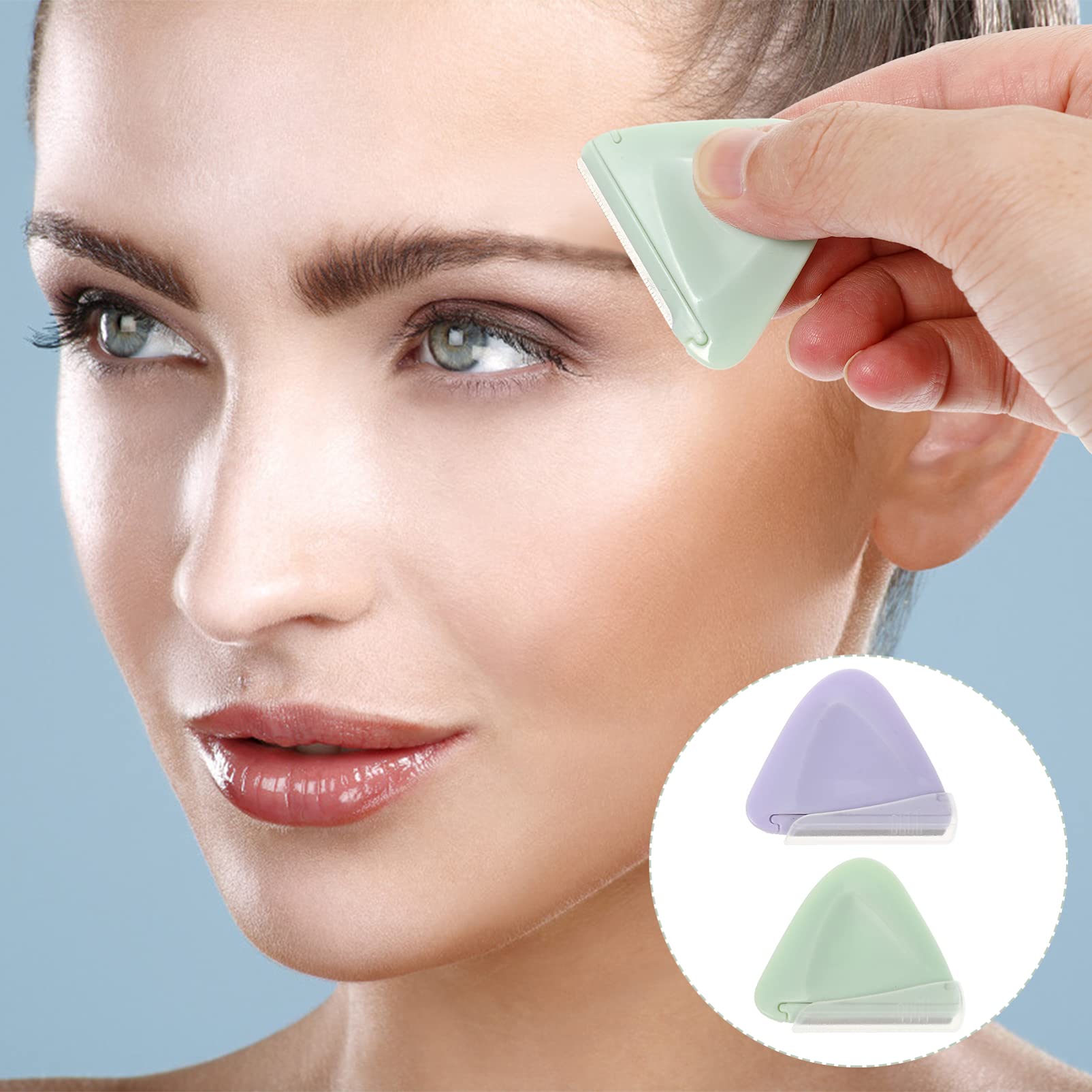 FRCOLOR 16pezzi Rasoio Per Sopracciglia Portatile Inossidabile Rifinitorper Donna Per Modellare e Definire Le Sopracciglia Facile Da Usarper Viaggi