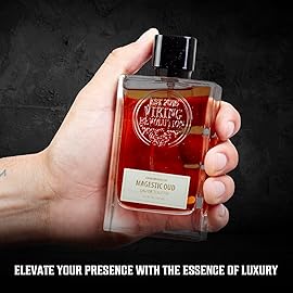 Viking Revolution Majestic Oud Cologne for Men - Earthy Mens Cologne Spray Eau de Toilette - Woody Majestic Oud Perfume for Men with Notes of Cypress, Incense, Ebony, Balsam - Gifts for Men 3.5 Fl Oz