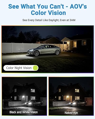Miniatura 7 de AOV - Cámara de seguridad inalámbrica para exteriores con panel solar de 6 W, cámara de grabación 247 para seguridad del hogar, WiFi 6, cámaras