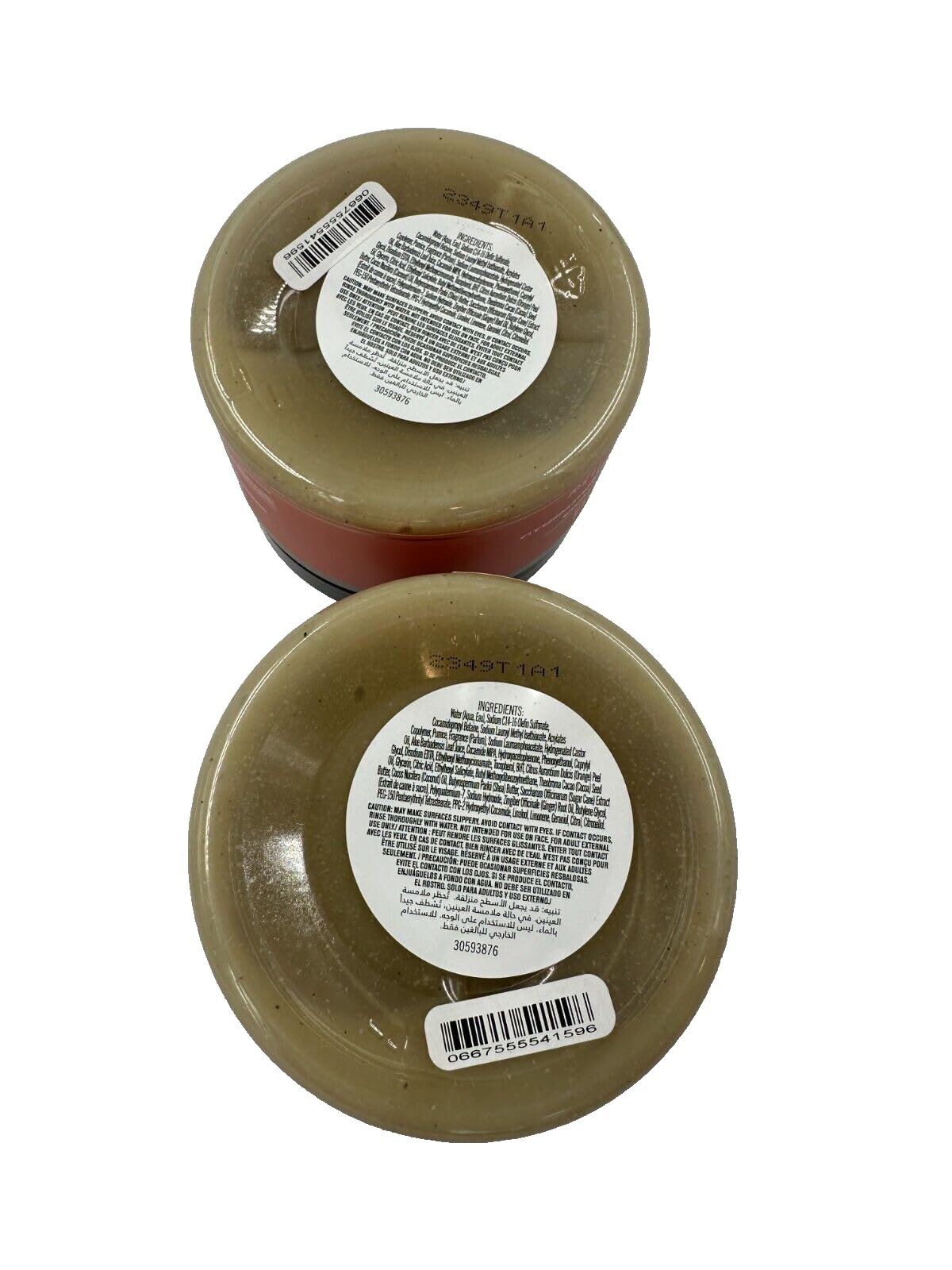 2 Aromatherapy Orange Ginger Pumice BATH Body Scrub 11.5 oz