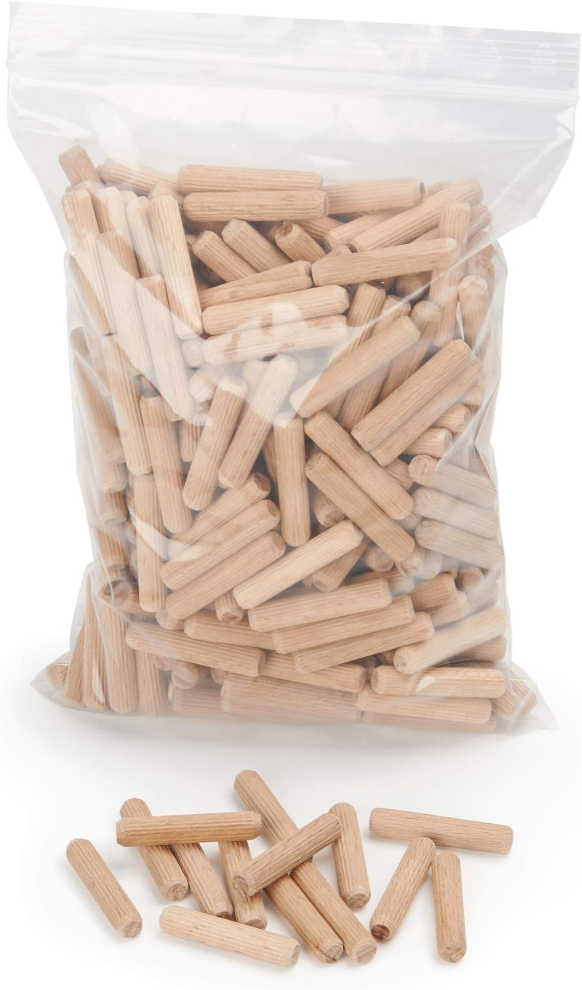 Wfix Wooden Dowel 8mm x 50mm Pack of 400 - Solid Beech Hard Wood Dowel Pins Rawl Plug 8 mm Ideal for Professional Woodwork Carpenters and DIY Projects