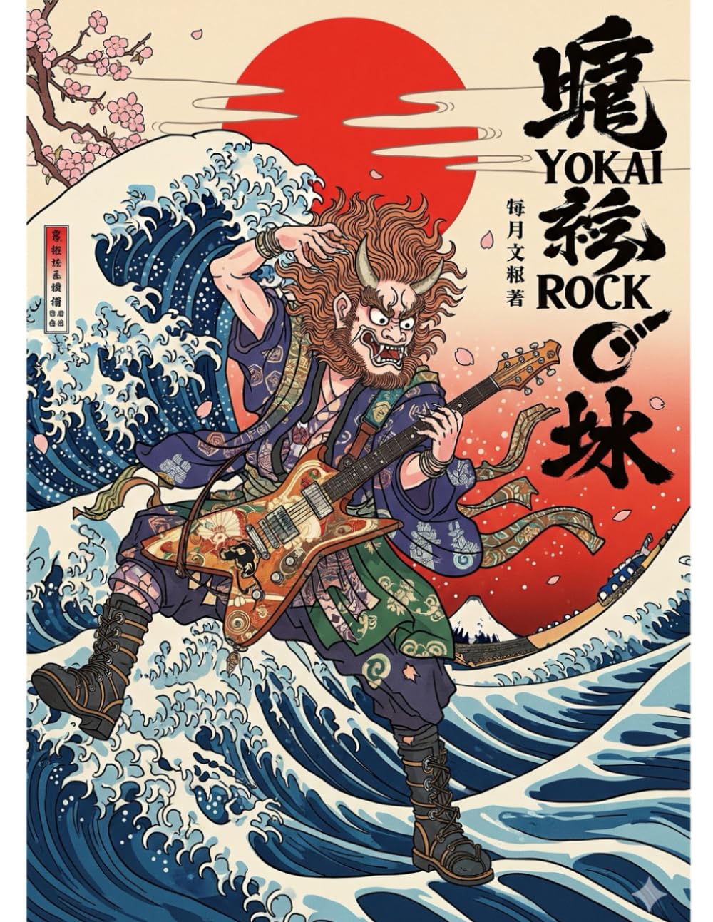 Ukiyo-e Yokai Rock Star Coloring Book for Adults: Traditional Japanese Art for Stress Relief and Relaxation: Japanese Art / Woodblock Print / Stress Relief / Mindfulness / Yokai Rock Star