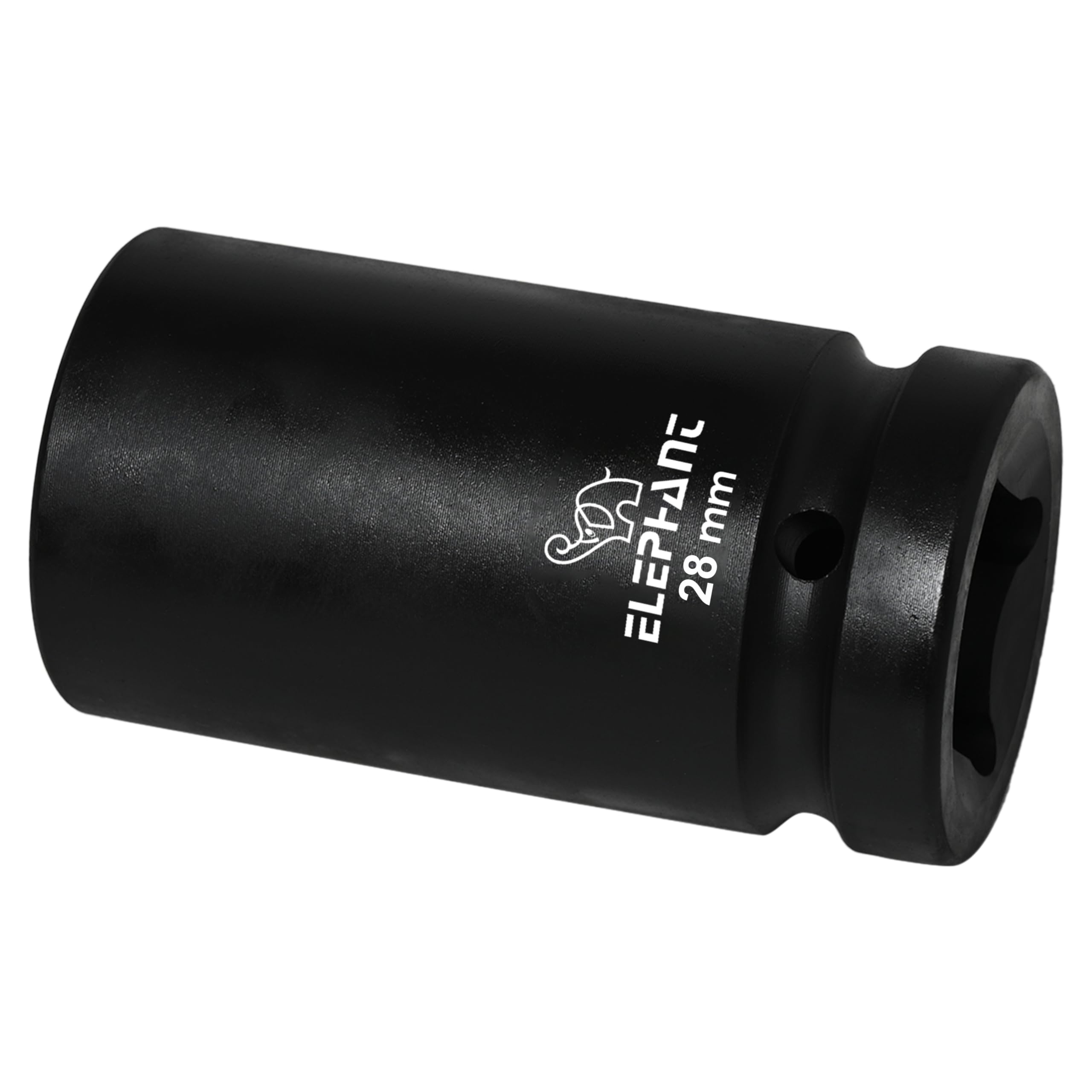 Elephant Metal 1 Inch Square Drive STD Impact Socket 6-Point 28 mm Size 90 mm Length 2