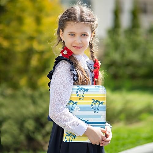 Miniatura 5 de Summer with Windsurf Card Binder with 50 Removable Page Sleeves PU Leather Collectible Trading Card Albums Book with Zipper for Games Card,Baseball