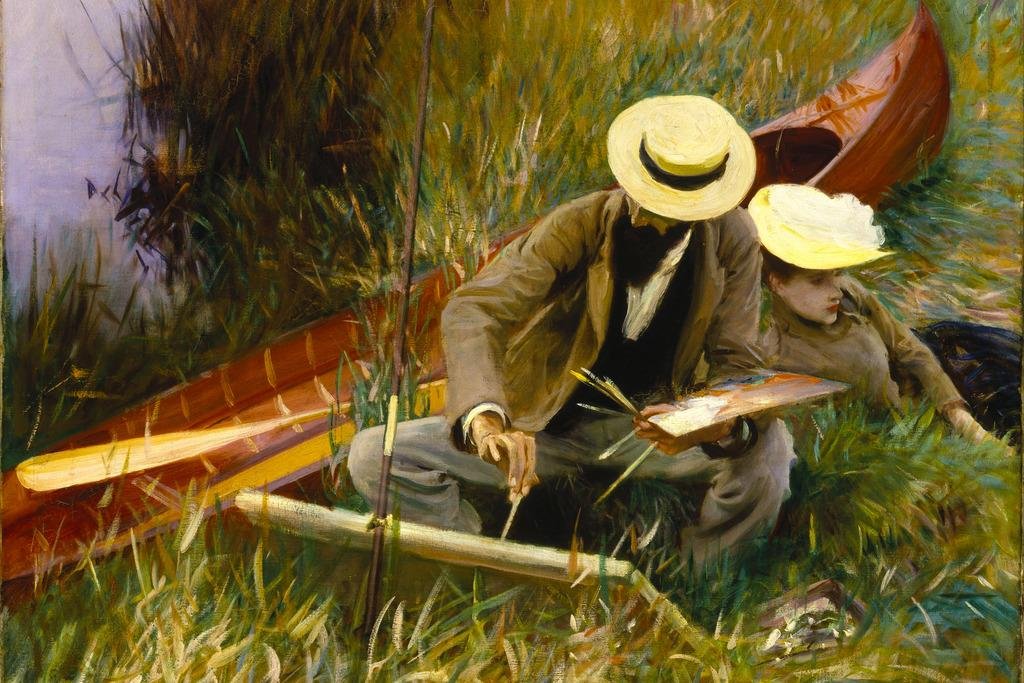 Amazon.com: Laminated John Singer Sargent An Out Of Doors Study
