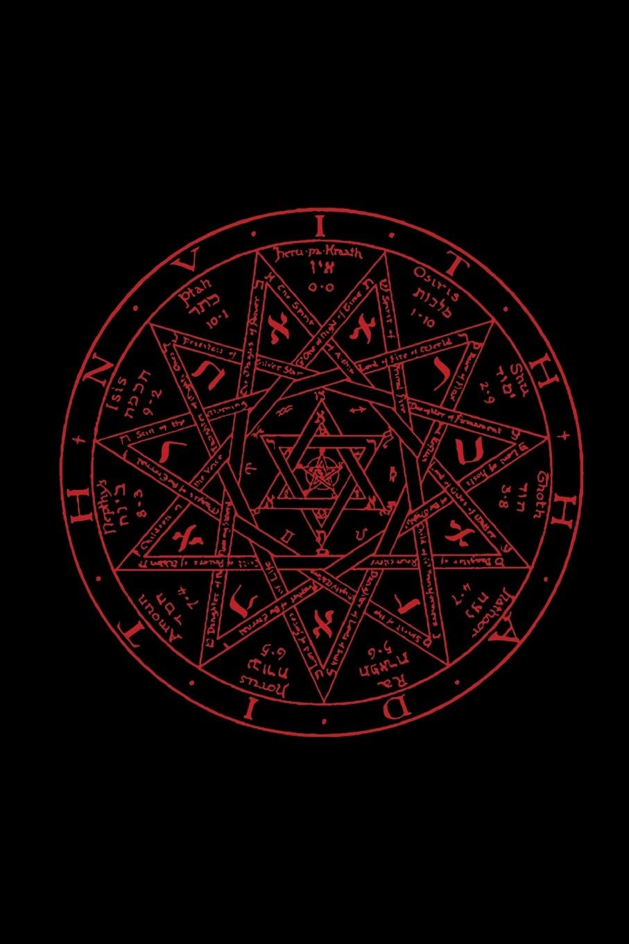 Satanic Sigil: Pentagram Hexagram Magic Journal - Blood Red | College Ruled Lined Pages: Volume 3 (Journal, Notebook, Diary, Composition Book)