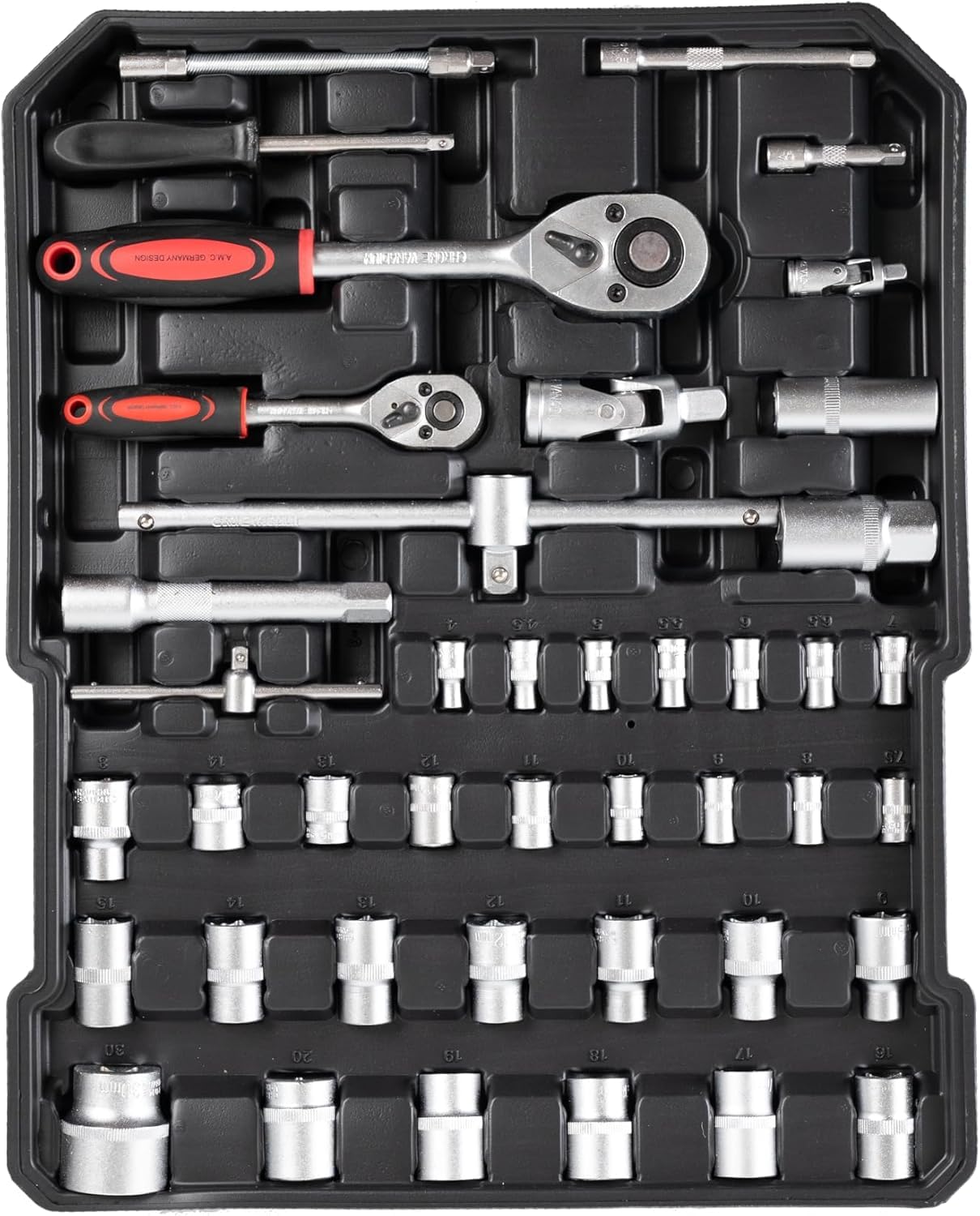 Trolley Porta Attrezzi 849 Pezzi in Acciaio Cromo Vanadio | Valigia Portautensili Professionale con 3 Cassetti, Carrello da Lavoro per Casa, Garage e Officina