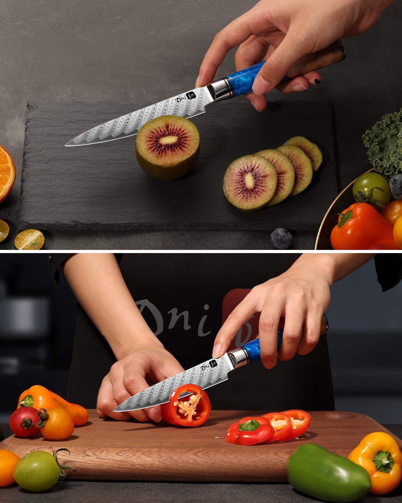 Amazon.com: Dnifo Kitchen Utility Knife 5 Inch, Japanese VG10