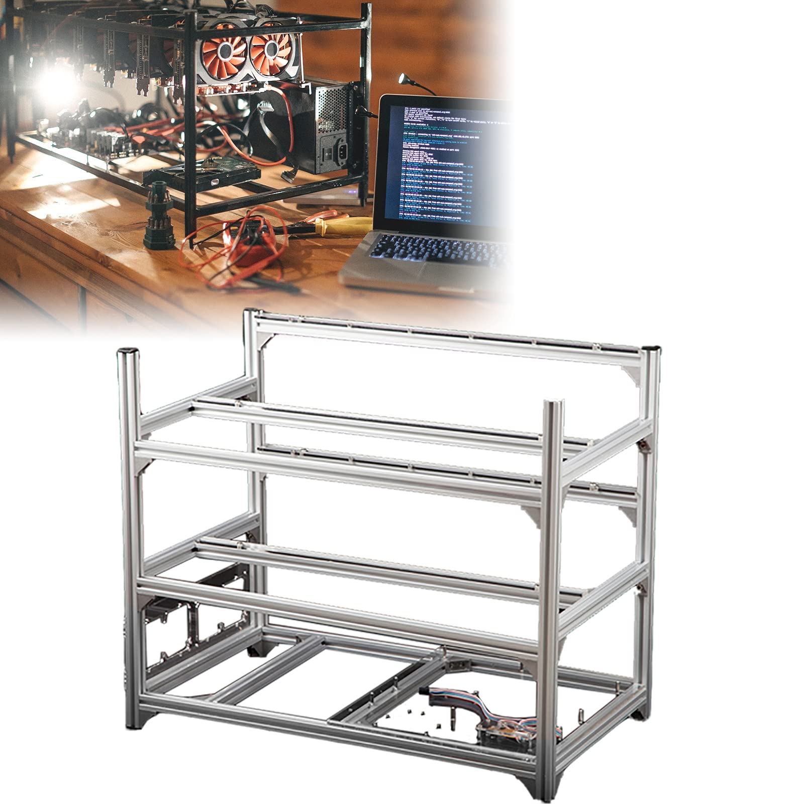 12 14 Card Mining Rig Frame Gpu Mining Frame Suitable Desertcart