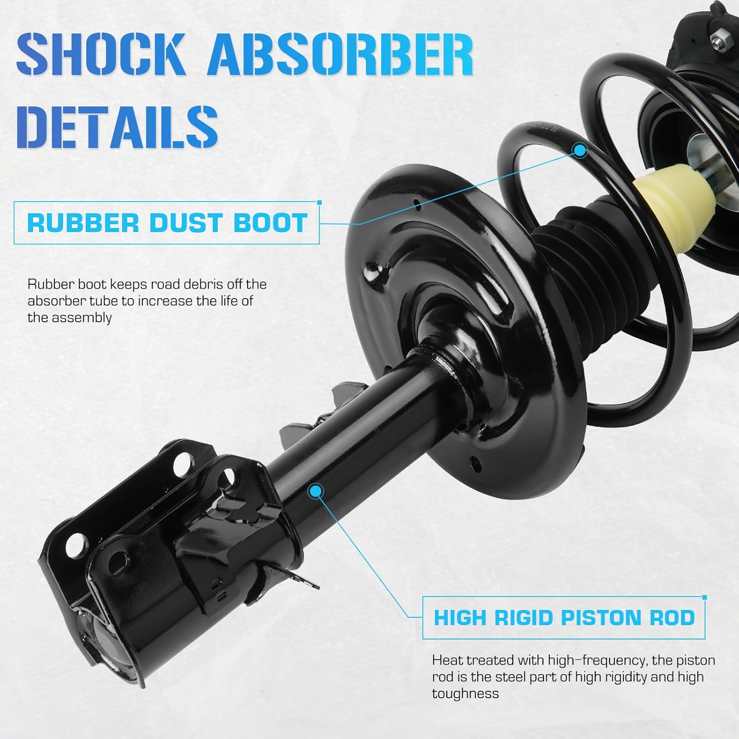 172392 172393 Front Struts Shocks for Nissan Altima (Exc. Hybrid) 2007-2012, Altima S 2.5L Coupe 2013, w/Coil Springs Strut Shock Absorbers Assembly Suspension kit 2008 2009 2010 2011