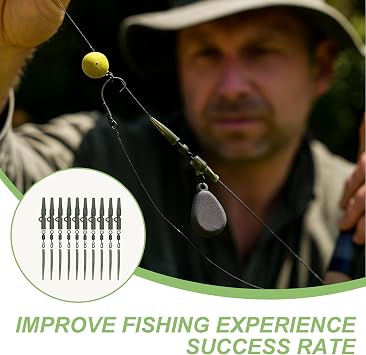 Carp Fishing Lead Clips and Tail Rubbers Tackle Set,40pcs Complete Rig Kit with Anti-Tangle Sleeves and Quick Change Swivels for Carp Anglers, End Tackle Accessories for Safe