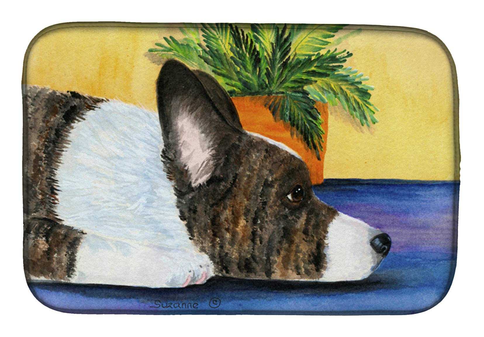 Tapis de séchage absorbant Corgi pour comptoir de cuisine