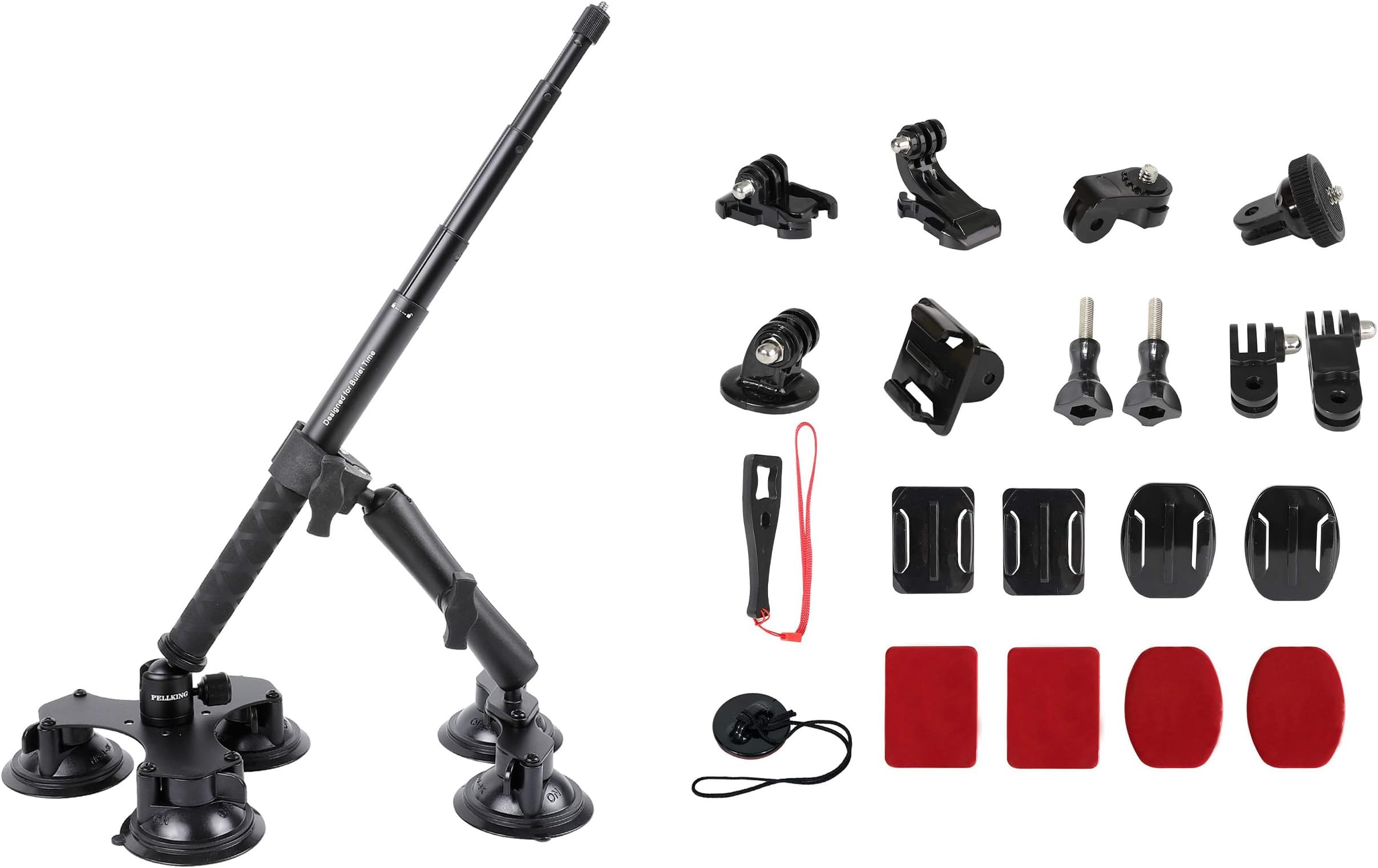 Amazon.com: PellKing Suction Car Mount for Insta360 x4, x3, x2, x,One ...