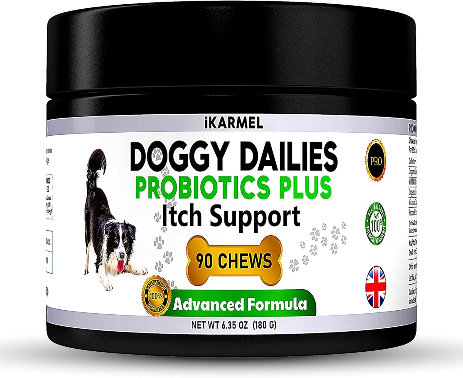 iKARMEL Doggy Dailies Probiotics for Dogs (90 Chews) Canine