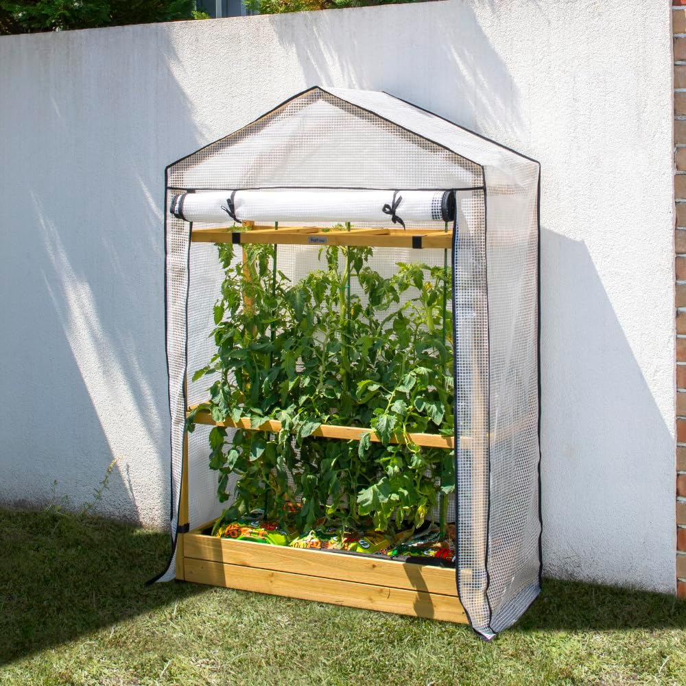 VegTrug Tomato Greenhouse & PE Cover - Natural