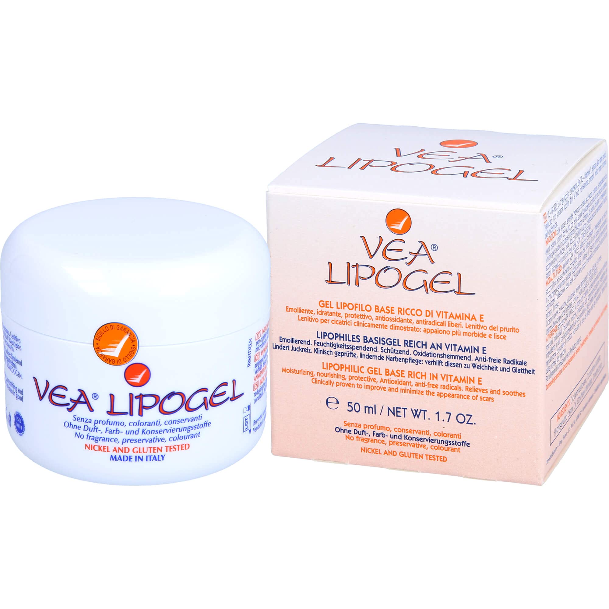 Hulka Vea Lipogel Gel lipofílico a base de vitamina E, 50 ML