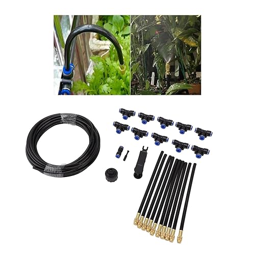 Miniatura 5 de Kit de sistema de rociadores sobre el suelo para áreas grandes con boquilla flexible ajustable de 360, kit de sistema de riego de jardín con