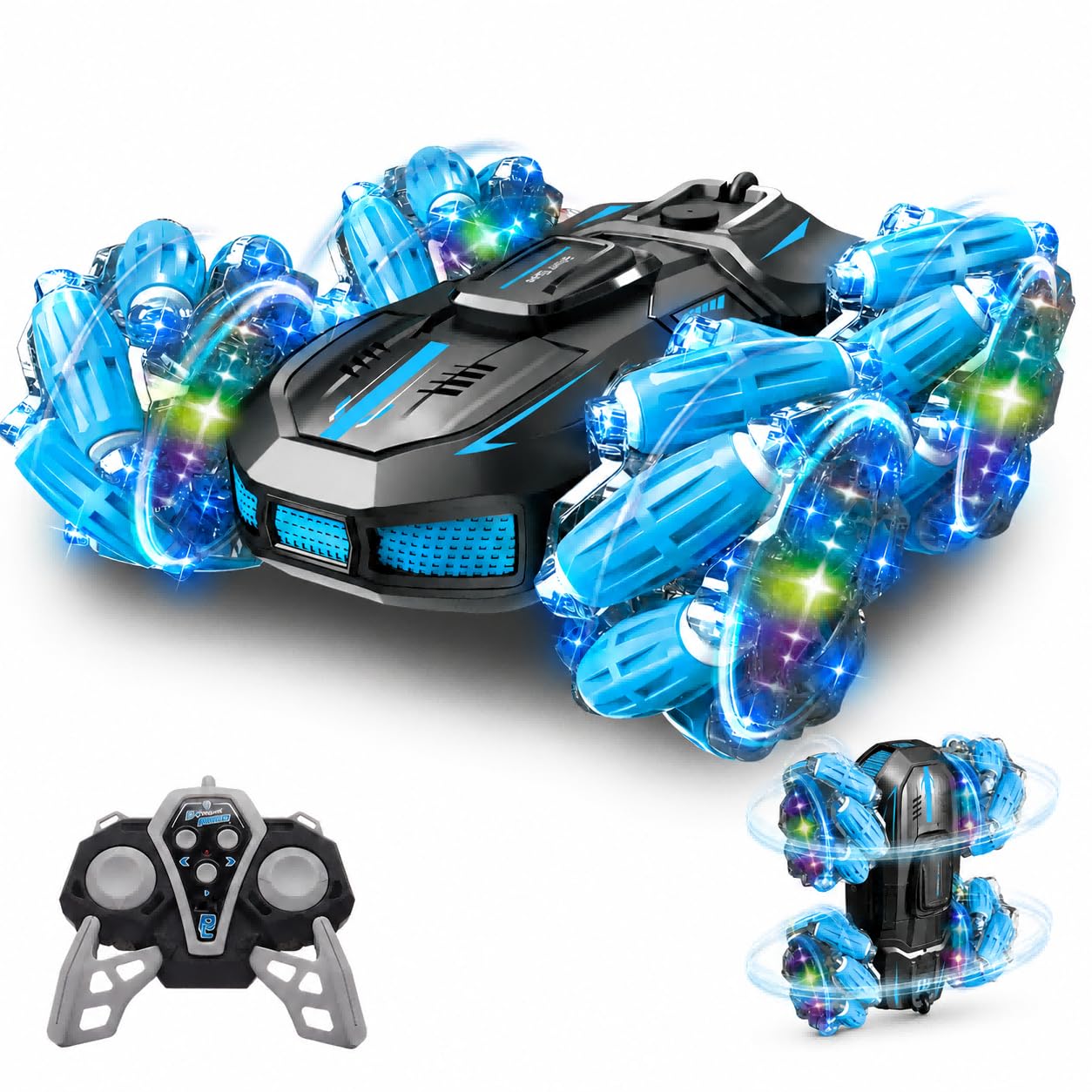 新品 DEERC ラジコン ドリフト ラジコンカー Amazon.co.jp: DEERC ラジコンカー 子供向け 4WD スタントカー メカ