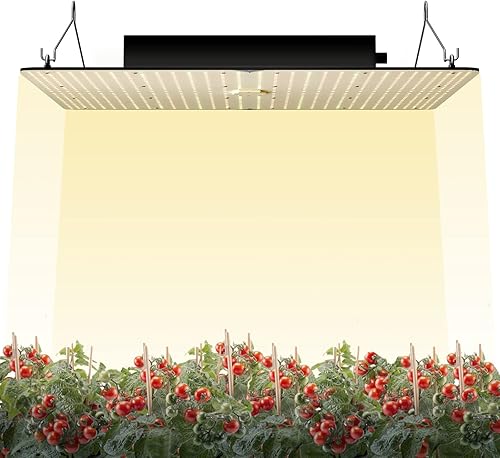 VEVOR Luz LED de crecimiento, 400 W de espectro completo regulable, diodos Samsung 281B de alto rendimiento, lámpara de cultivo para plantas de