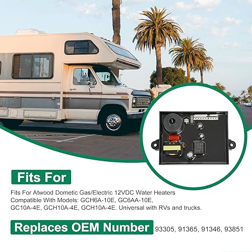 Miniatura 2 de 91365 Placa de circuito de control de calentadores de agua RV con conector de pin de borde se adapta para Atwood Dometic Gascalentadores de agua