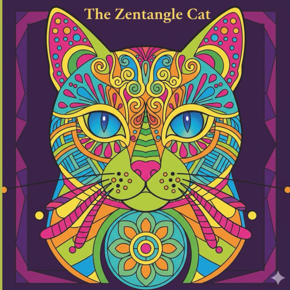 The Zentangle Cat: A Mindful Coloring Journey for Cat Lovers