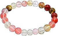 Vista 295 de Amazing Gemstone Pulsera de cristal para mujeres y hombres, pulsera de cristal curativo de protección, pulsera elástica con cuentas de piedras