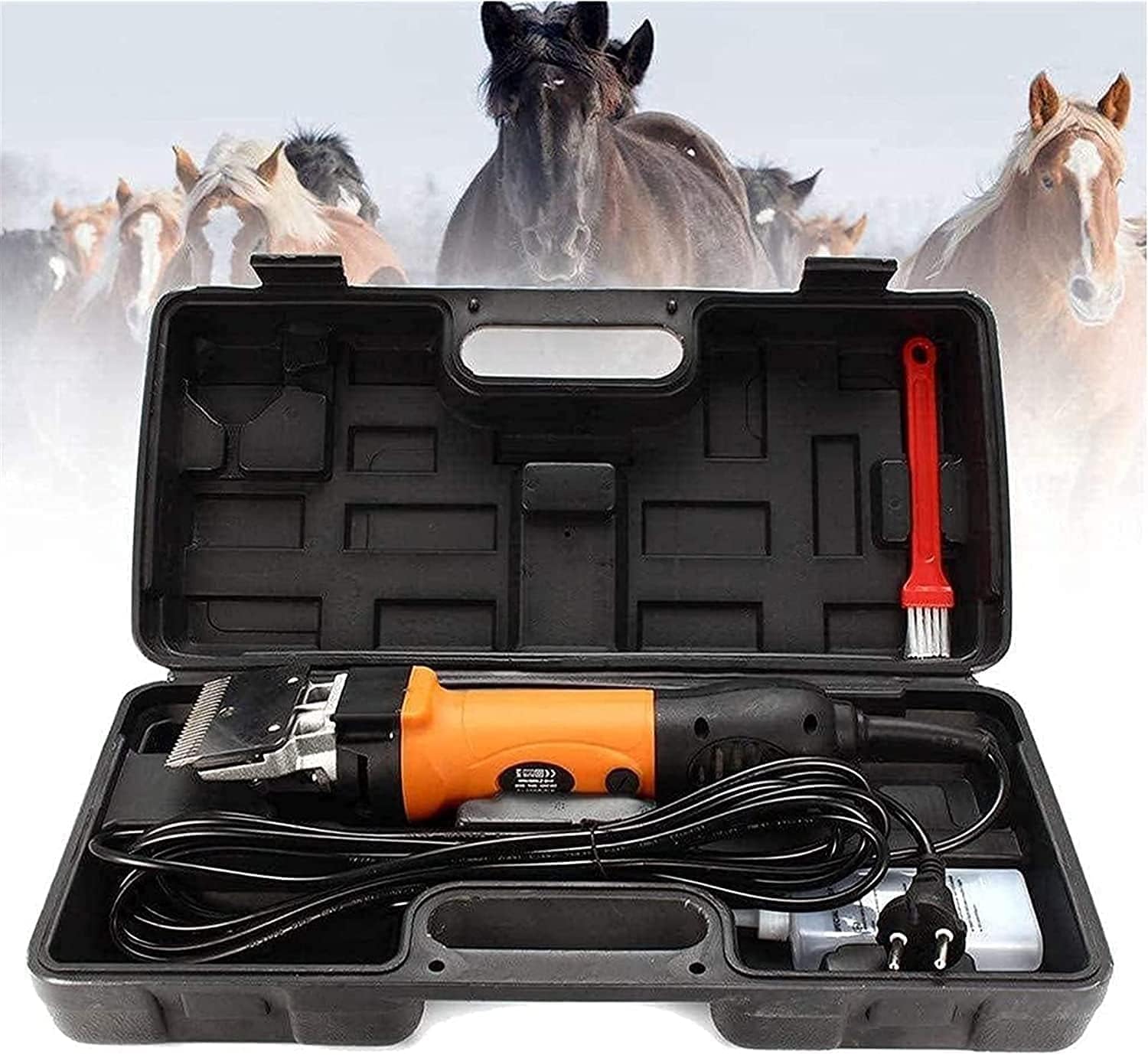 Grooming Clippers for Horses, 690W Professional Heavy Duty Electric Grooming Shears Trimmer Set wit