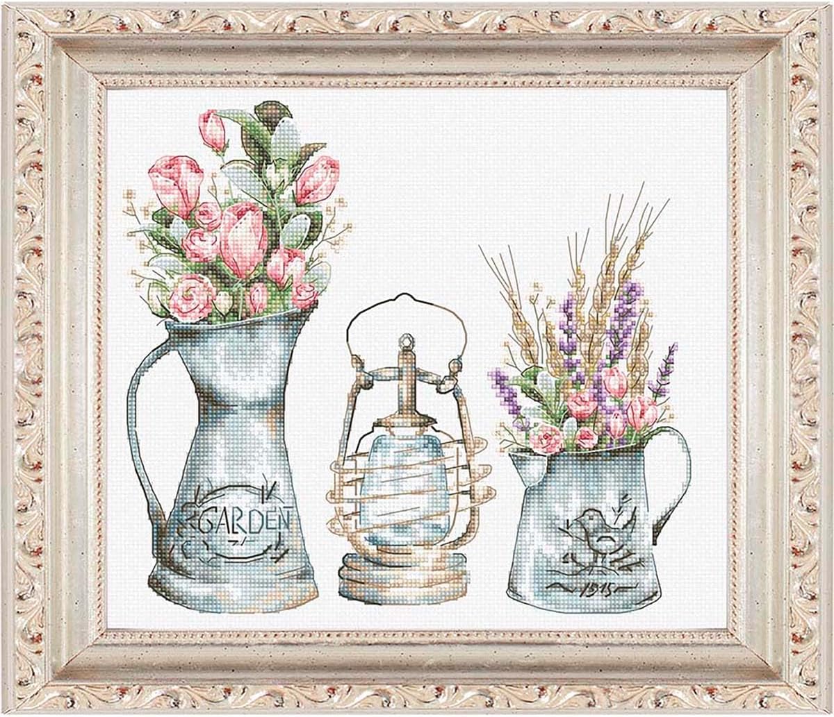 Luca-S Cross Stitch Kit Gold - Lamp, B7005