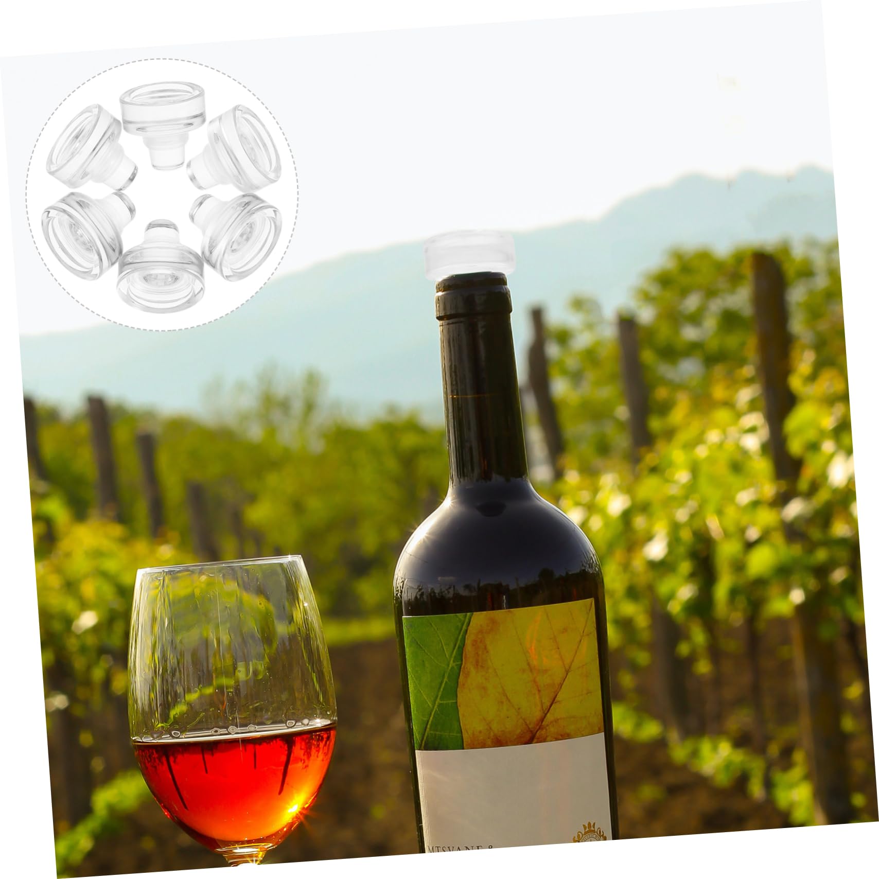 Tappi per Bottiglia Vino a T in Vetro 10 Pezzi Riutilizzabili | Bottiglie di Birra e Vino, senza Sapore, Uso Domestico, Chiusura Semplice