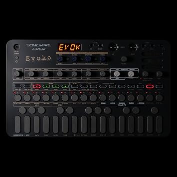 Sonicware Liven Evoke [Acoustronic Synthesizer with Granular Effect] Portable Synthesizer for Cinematic Ambient and Post-Classical Music Production, Battery-Powered, Built-In Speaker