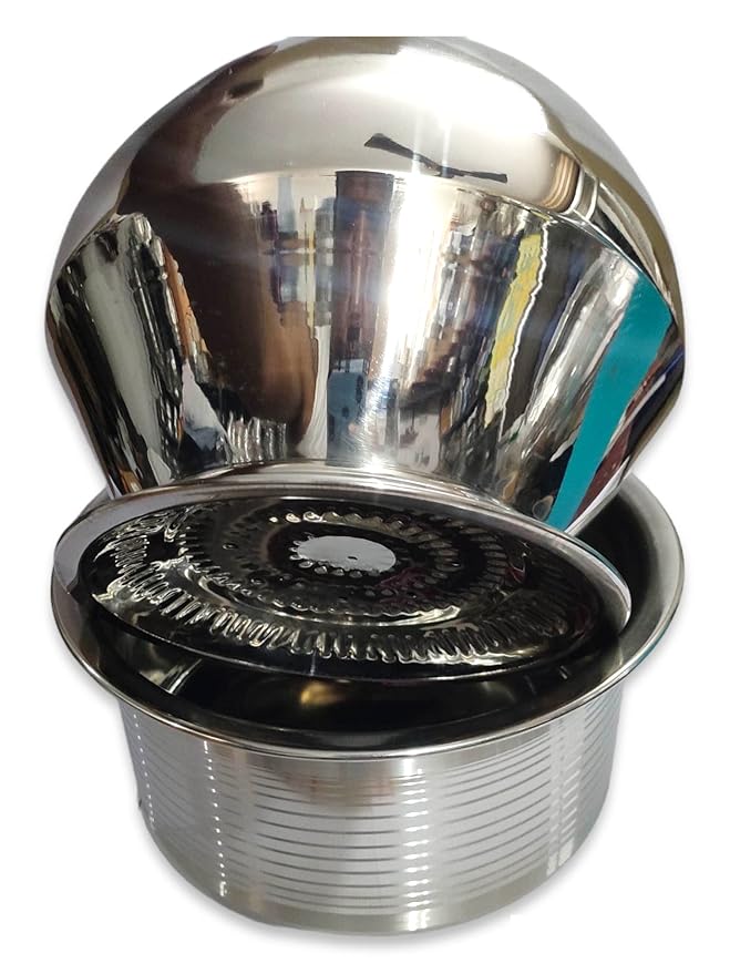 Buy NAAYAGI ® STAINLESS STEEL Traditional RICE COOKING POT set with