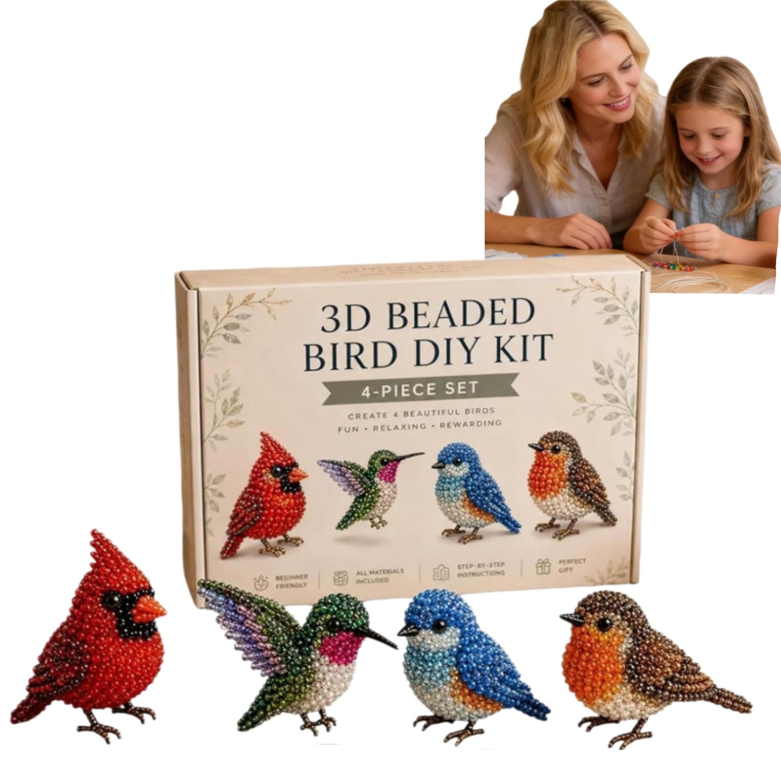Kit de perles 3D en forme d'animal pour animer vos ateliers DIY à la maison