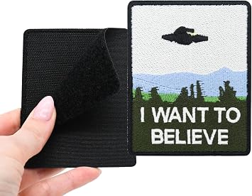 Finally Home Patch with Hook-and-Loop Closure - I Want to Believe UFO Patches, Alien Patches, NASA Patches, Astronaut Space Badge