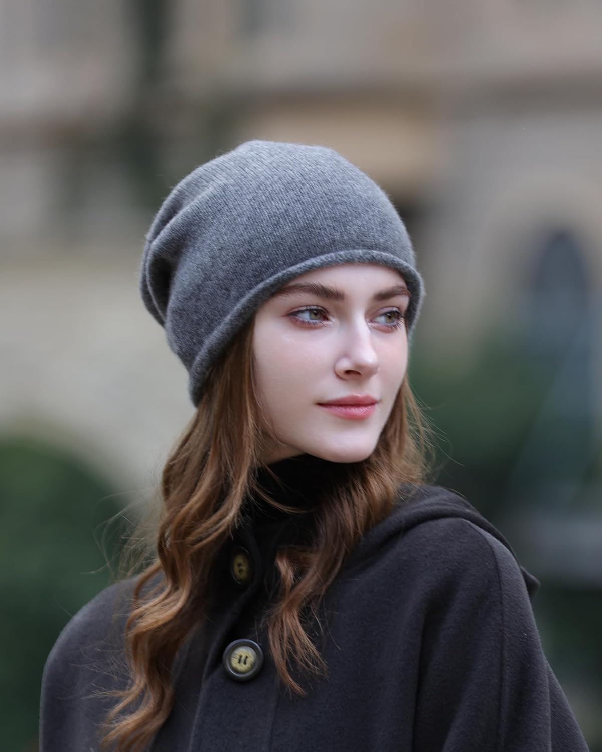 WaySoft Women's 100% Cashmere Slouchy Beanie Design in Elegant Gift Box - Multiple Chic Colors - Image 2