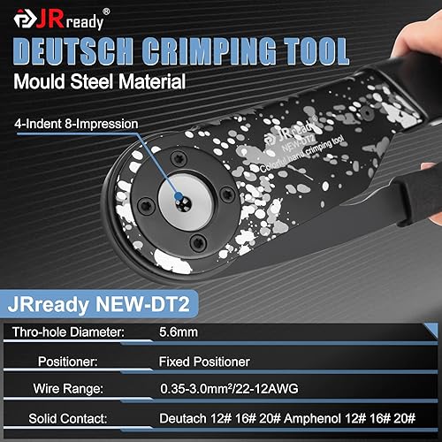 Miniatura 4 de JRready DW5007-01 DT Kit de conectores Deutsch, 2, 3, 4, 5, 6, 8, 12 pines, impermeables, conectores de enchufe gris, tamaño 16 contactos sólidos,