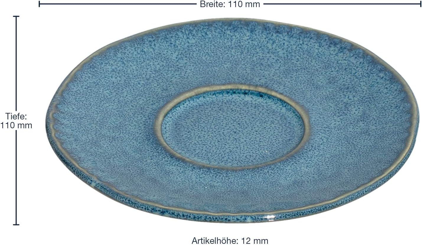 LEONARDO 018603 Matera Ceramic Saucer, 4.3 inches (11 cm), Blue