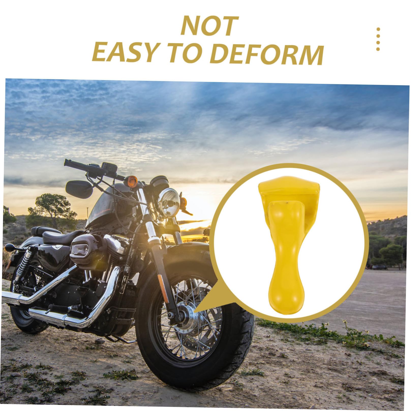 SHERCHPRY Outil Jaune de Remplacement de Pneu pour Moto Porte-perles Léger et Robuste en Pvc Caoutchouc pour Réparation de Pneus Moto