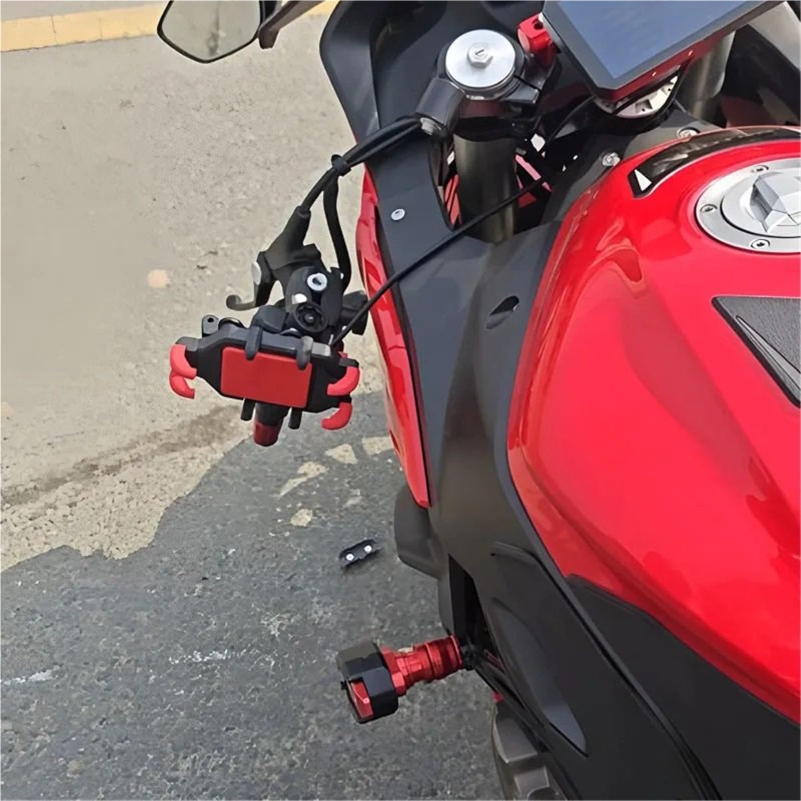 Sturzschutz Passend Für Qjmotor QJ SRK600 SRK 600 Motorrad-Absturzsicherungsrahmen-Slider-Crash-Pad-Schutz Rahmengleiter-Sturzschutz(Gold Q)