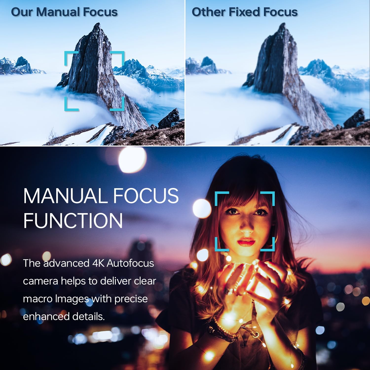 4K Digitalkamera für Fotografie, 56MP Fotokamera mit Weitwinkel+Macro Linse, 18X Digitalzoom , mit WiFi und Manueller Fokus, 3.0" 180° Flip Bildschirm, 32G TF Karte, Digitalkamera für Anfänger