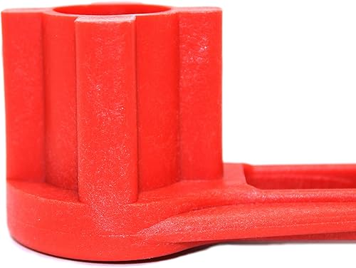 Miniatura 5 de JSP Manufacturing Llave de gas y bung llave de tambor sólido sin chispas (rojo) (1)