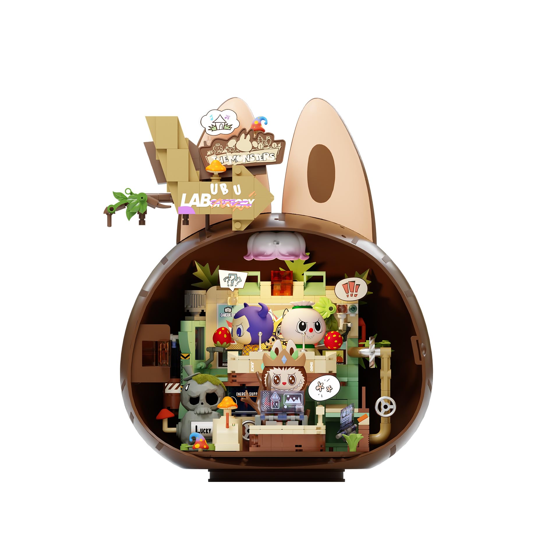 Amazon.com: The Monsters Forest Secret Base Series Blocks-Playful