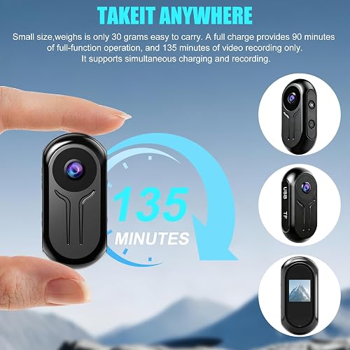 OBEST Mini Action Camera with 128GB Card 32255UKBT - 4