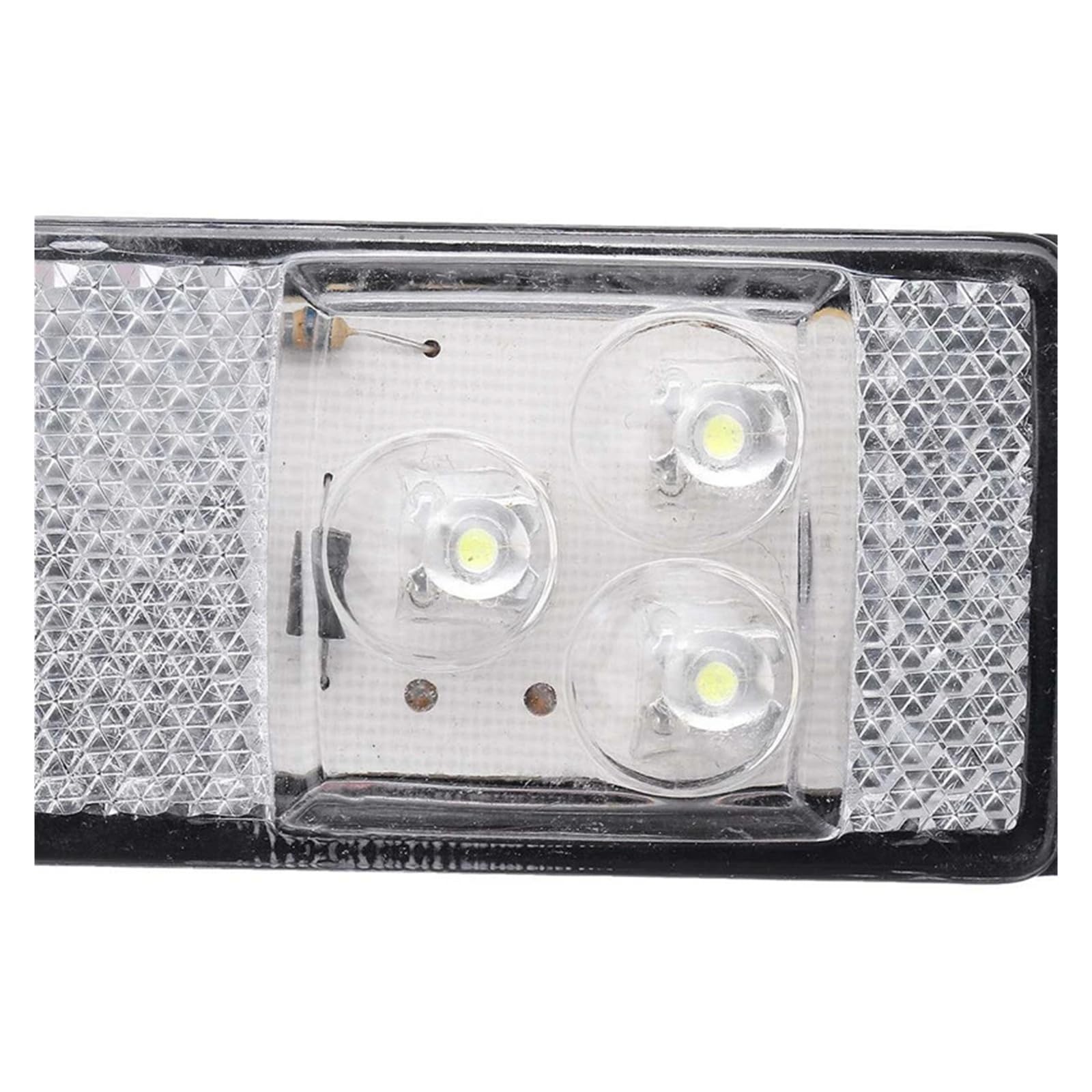 6x 3LED luci di posizione laterali for auto 12V 24V Clearance Indicatori di direzione Riflettore Indicatori di arresto Lampade Camion Rimorchio Caravan CAMPER Camion Van(6Pcs Red)